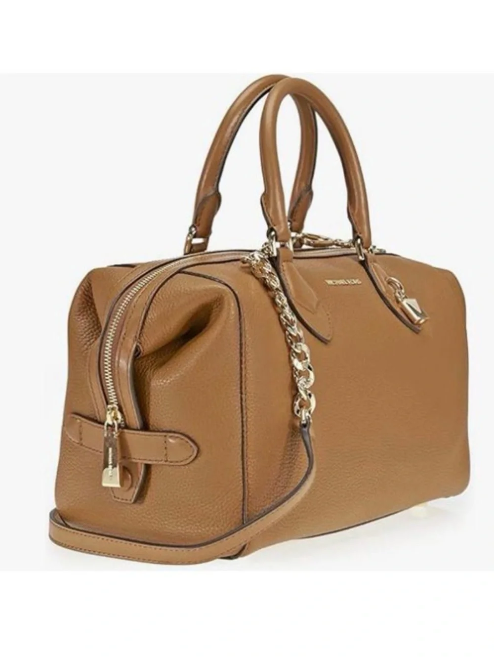NWT Michael Kors Grayson Large Convertible Pebbled Leather Satchel